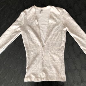 American apparel deep V neck long sleeve